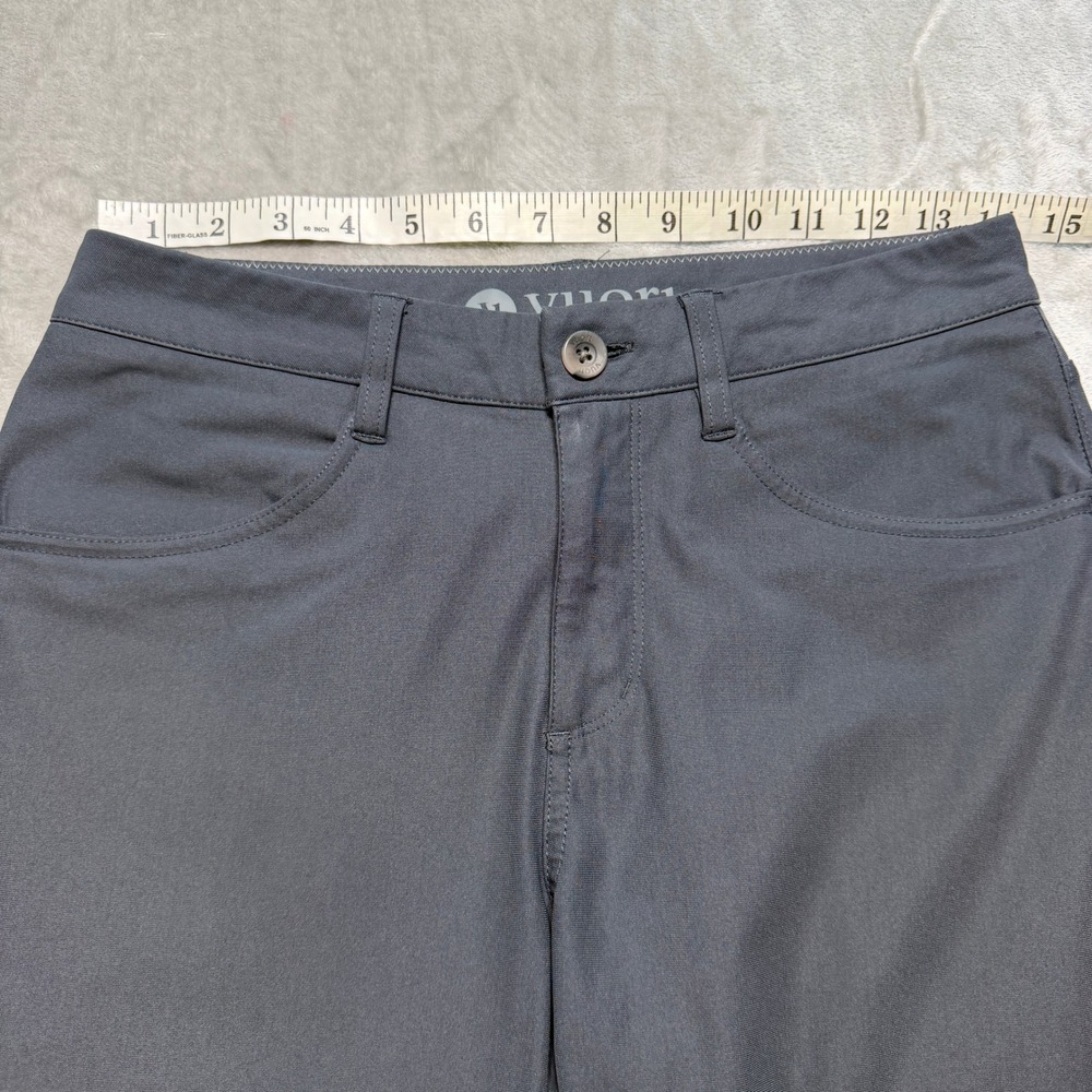 Vuori Mens Meta Pants Charcoal Gray Slim Fit 5-Pocket Performance Chino 28x32 - Picture 5 of 9